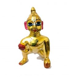 Mettle Laddu Gopal (Height 3 Inches , Weight 300gram)