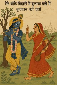 mere banke bihari ne bulaya chali mai vrindavan ko chali